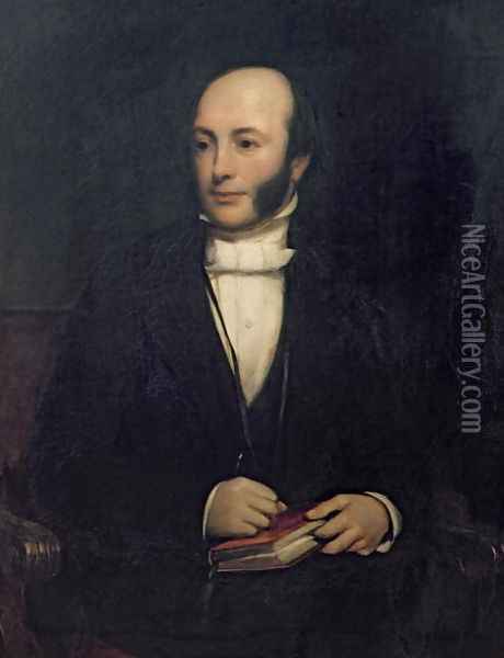Portrait of Rev. John Barlow 1798-1869 Oil Painting - Frederick Richard Pickersgill