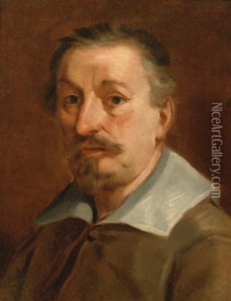 Self-portrait Of The Artist Oil Painting - Francesco Albani