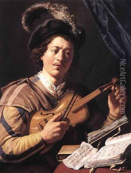 The Violin Player 2 Oil Painting - Jan Lievens