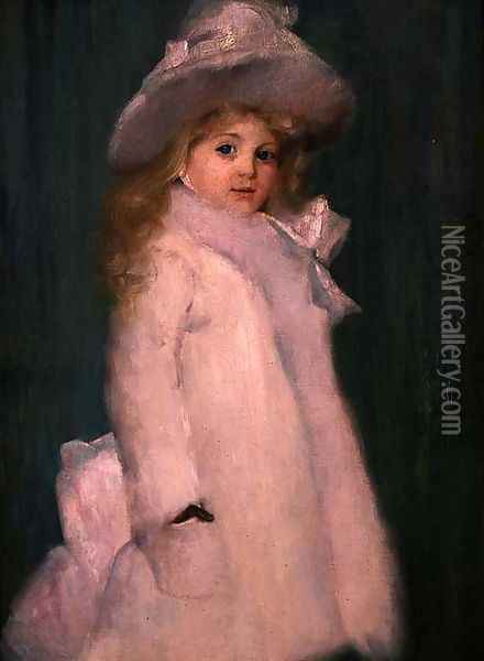 Portrait of Lily, 1892 Oil Painting - Thomas William Roberts