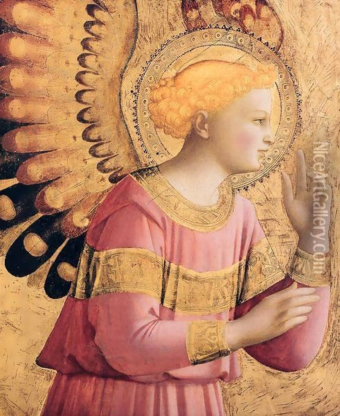 Archangel Gabriel Annunciate Oil Painting - Angelico Fra
