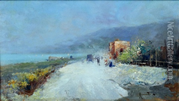 Napoli Veduta Oil Painting - Oscar Ricciardi
