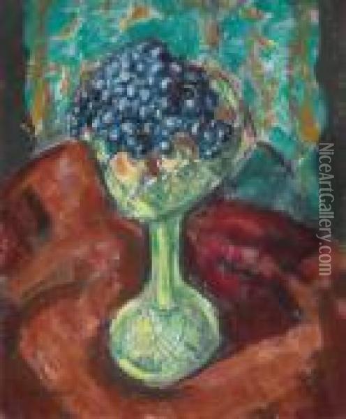 Still Life With Grapes Oil Painting - Alfred Henry Maurer
