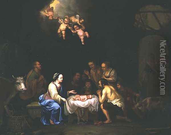 The Adoration of the Shepherds Oil Painting - Francois Verwilt