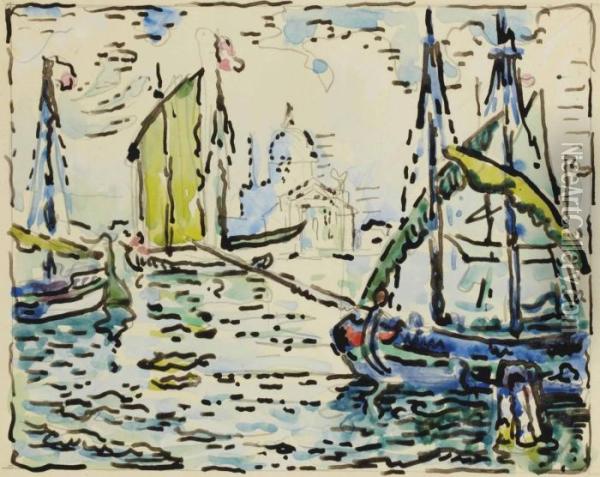 Venise, Le Redempteur Oil Painting - Paul Signac
