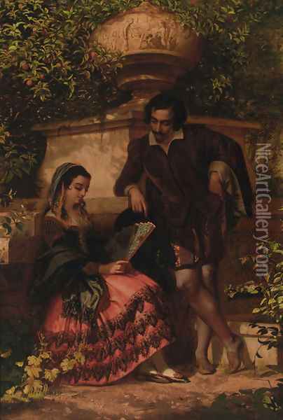 Senor and Senorita Oil Painting - John Phillip
