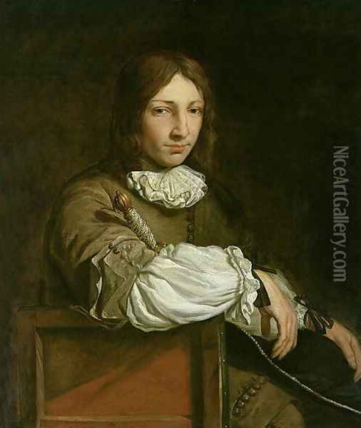 Portrait of a Young Man Oil Painting - Abraham van den Tempel