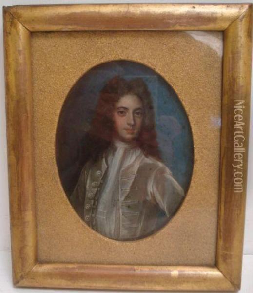 Portrait Of George Ii As A Young Man Oil Painting - Michael Dahl