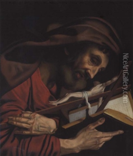 Saint Jerome Oil Painting - Anthonie van (Montfort) Blocklandt