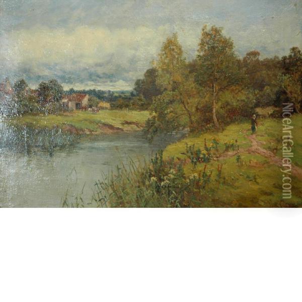 At Haslemere, Surrey Oil Painting - George Vicat Cole