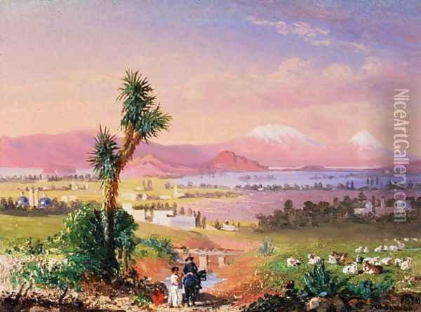 A View of Mexico City, 1878 Oil Painting - Conrad Wise Chapman