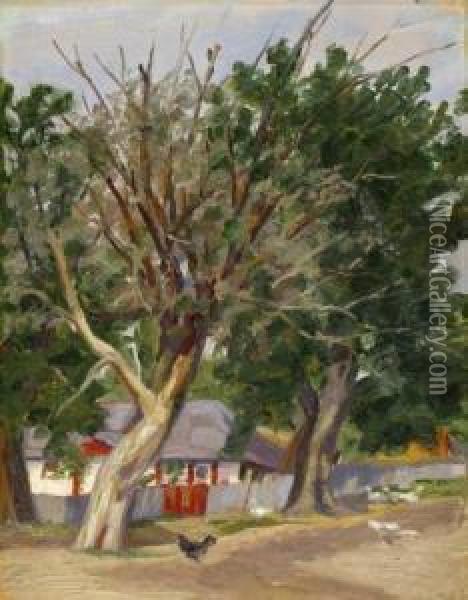 Rural Landscape Oil Painting - Arthur Meade
