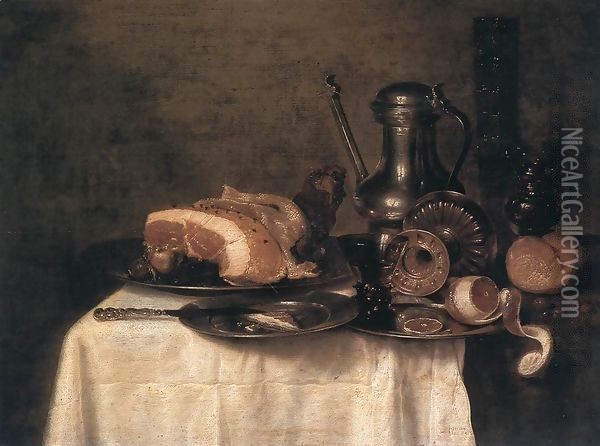 Still-Life 1649 Oil Painting - Willem Claesz. Heda