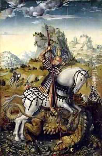St George 2 Oil Painting - Lucas The Elder Cranach