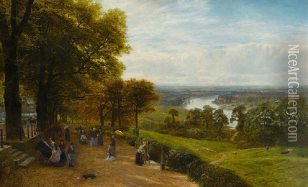 Richmond Hill Oil Painting - George Vicat Cole