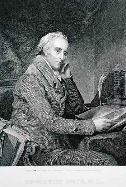 Benjamin Rush, engraved by Richard W. Dodson 1812-67 Oil Painting - Thomas Sully