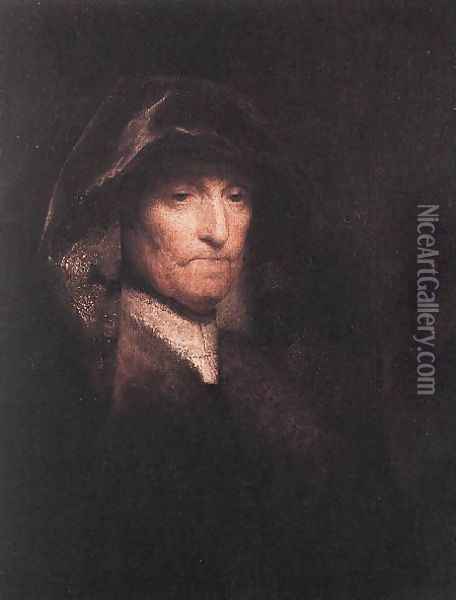 An Old Woman- The Artist's Mother c. 1629 Oil Painting - Rembrandt Van Rijn