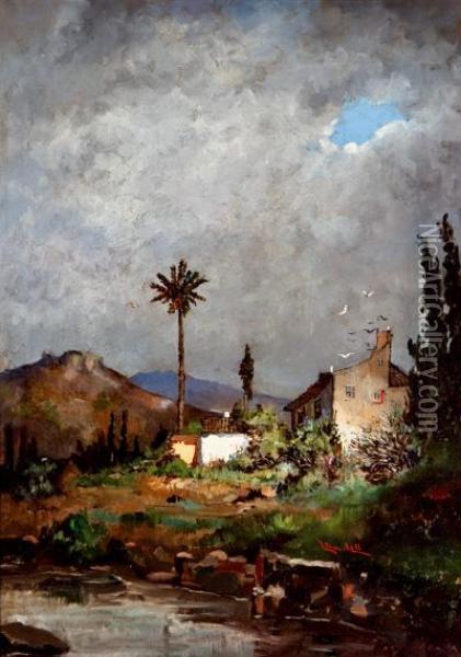 Paisaje Malagueno Oil Painting - Rafael Blanco Merino