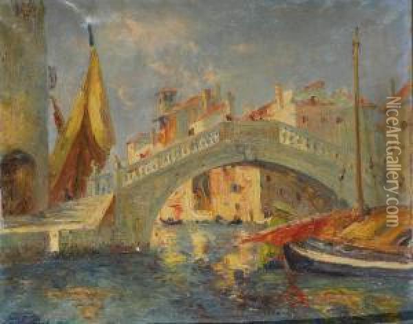Venise Oil Painting - Francois Nicot