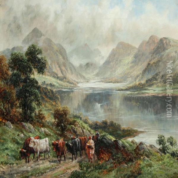 Scottish Landscape Oil Painting - William Langley
