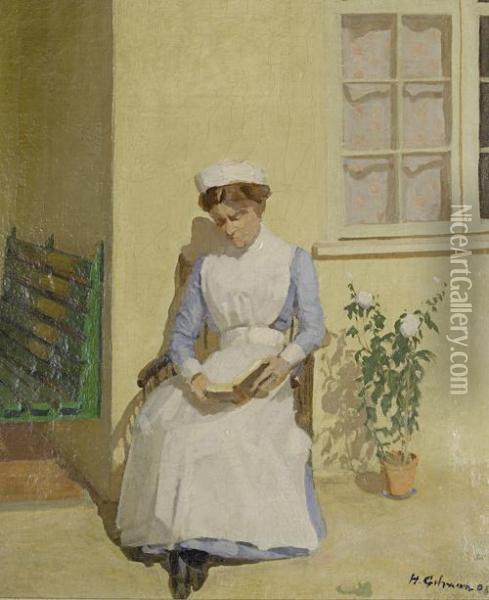 The Nurse Oil Painting - Harold Gilman