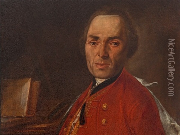 Portrait Of A Surgeon Oil Painting - Christian (Johann C. Thomas) Winck