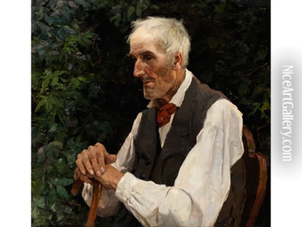 Portrait Eines Alteren Herren Oil Painting - Alexander Max Koester
