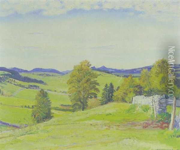 Lumiere D'automne Oil Painting - Charles L'Eplattenier