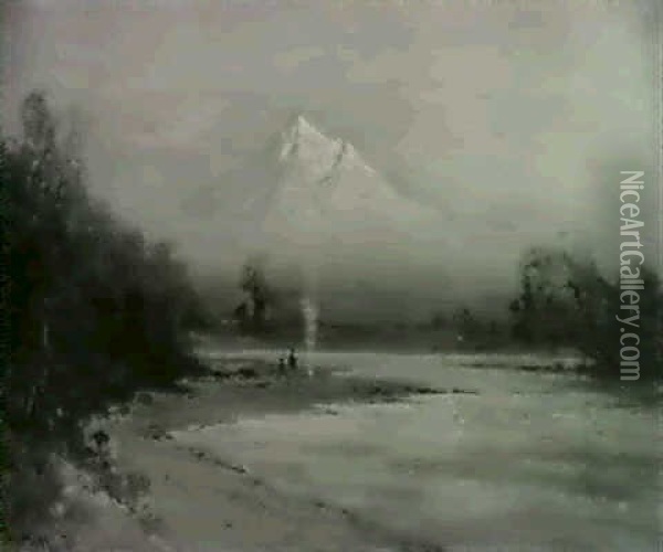Mount Rainier Oil Painting - Thomas Hill