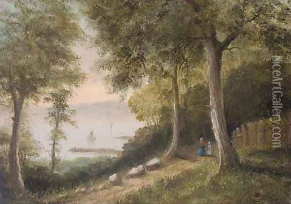 Appleby Wood, near Ryde Oil Painting - Arthur Wellington Fowles