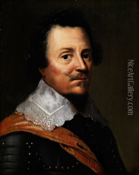 Portrait Des Ernst Kasimir Graf Von Nassau Oil Painting - Wybrand Simonsz de Geest the Elder