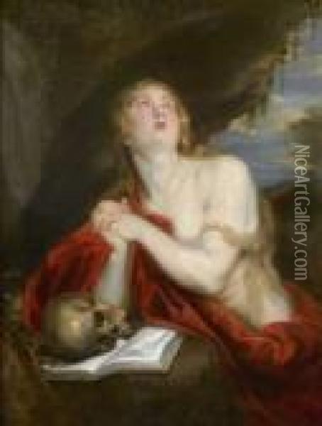 La Madeleine Penitente Oil Painting - Sir Anthony Van Dyck