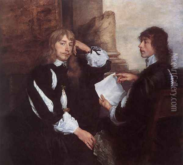 Thomas Killigrew and () William, Lord Croft 1638 Oil Painting - Sir Anthony Van Dyck