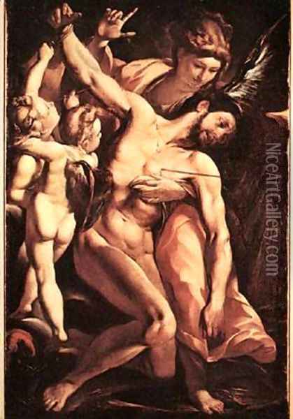 The Martyrdom Of St Sebastian Oil Painting - Carlo Antonio Procaccini