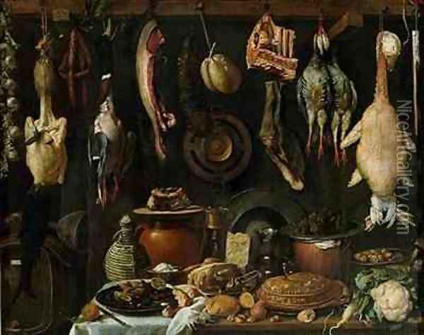 Still Life of Game Birds Oil Painting - (Jacopo Chimenti) Empoli