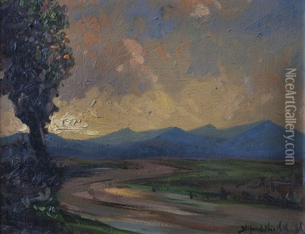 Camino Al Amanecer Oil Painting - Stephen Robert Koekkoek