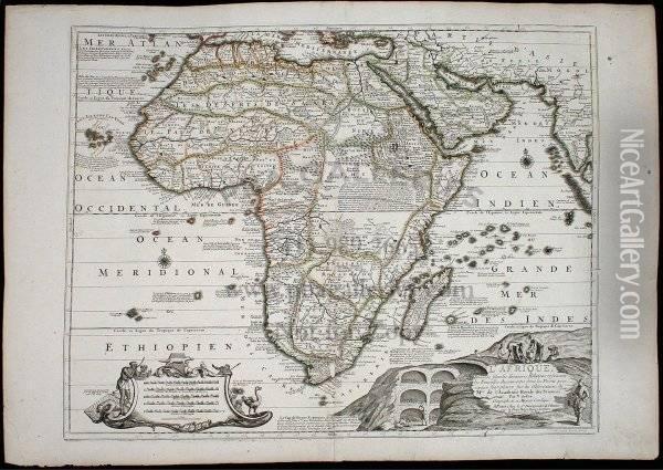 Well-engraved And Attractive Map Of Africa, Filled With 