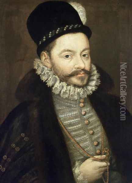 Portrait of Antonio Perez 1539-1611, Secretary of Felipe II Oil Painting - Alonso Sanchez Coello