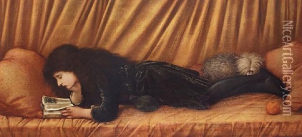 Portrait Of Katie Lewis Oil Painting - Edward Burne-Jones