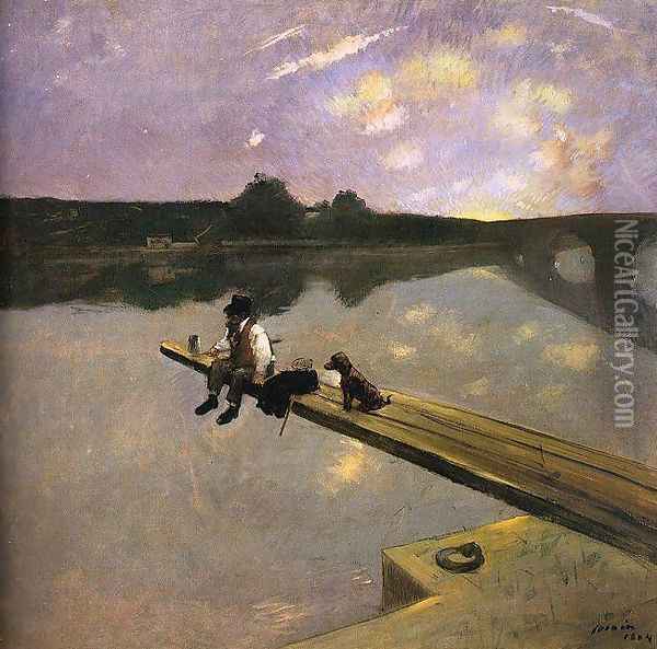 The Fisherman Oil Painting - Jean-Louis Forain