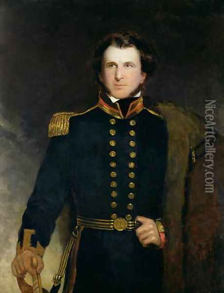 Sir James Clark Ross 1800-62 Oil Painting - Henry William Pickersgill