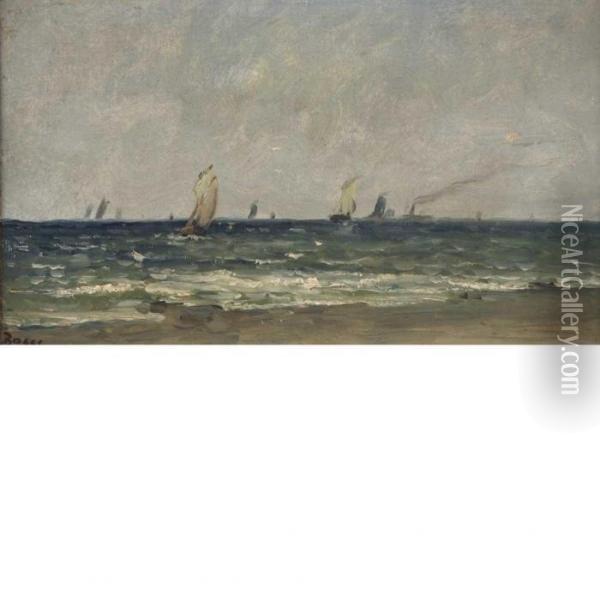 Shipping Off-shore Oil Painting - Frank Myers Boggs