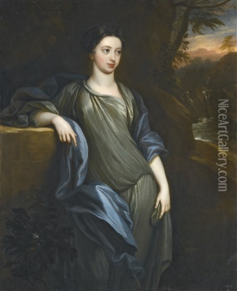 Portrait Of A Lady Oil Painting - John Closterman