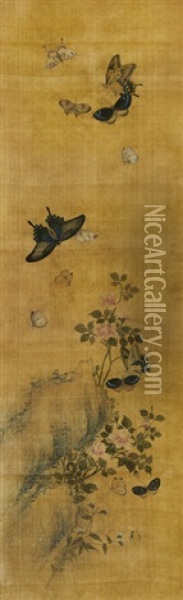 Flowers And Butterflies Oil Painting -  Nam Kyaewoo