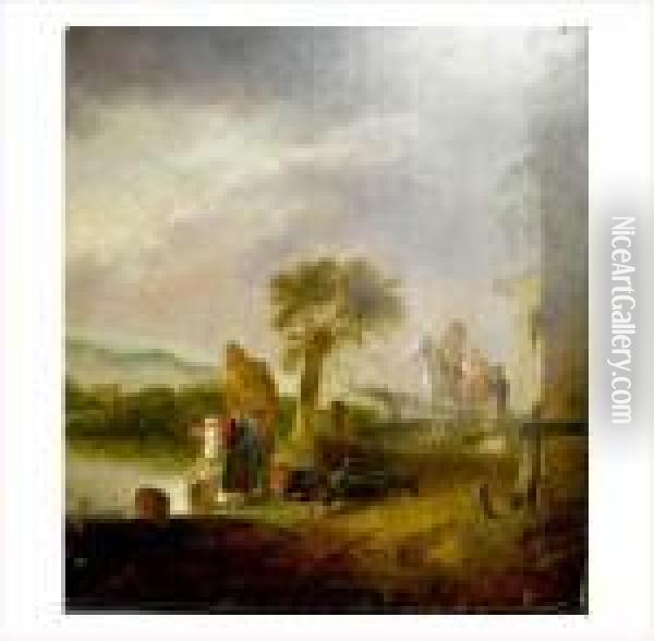 Ecole Hollandaise Vers 1660 Oil Painting - Claes Molenaar (see Molenaer)