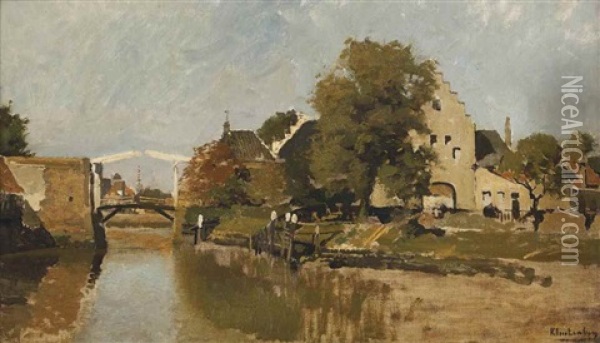 Zierikzee Oil Painting - Johannes Christiaan Karel Klinkenberg
