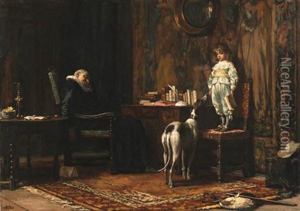 The Naughty Boy Oil Painting - Charles Trevor Garland