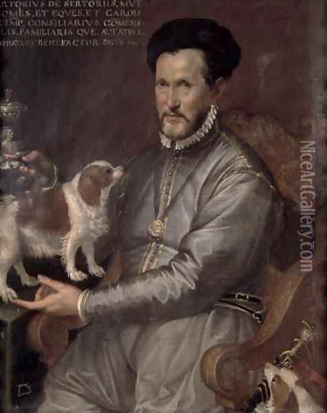 Portrait of Count Sertorio Oil Painting - Bartolomeo Passarotti