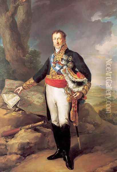 The Duke of Infantado 1827 Oil Painting - Vincente Lapez Y Portana