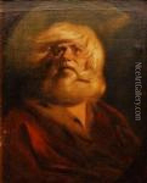Study For King Lear Oil Painting - Sir Joshua Reynolds